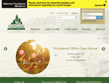 Tablet Screenshot of northwoodscu.org